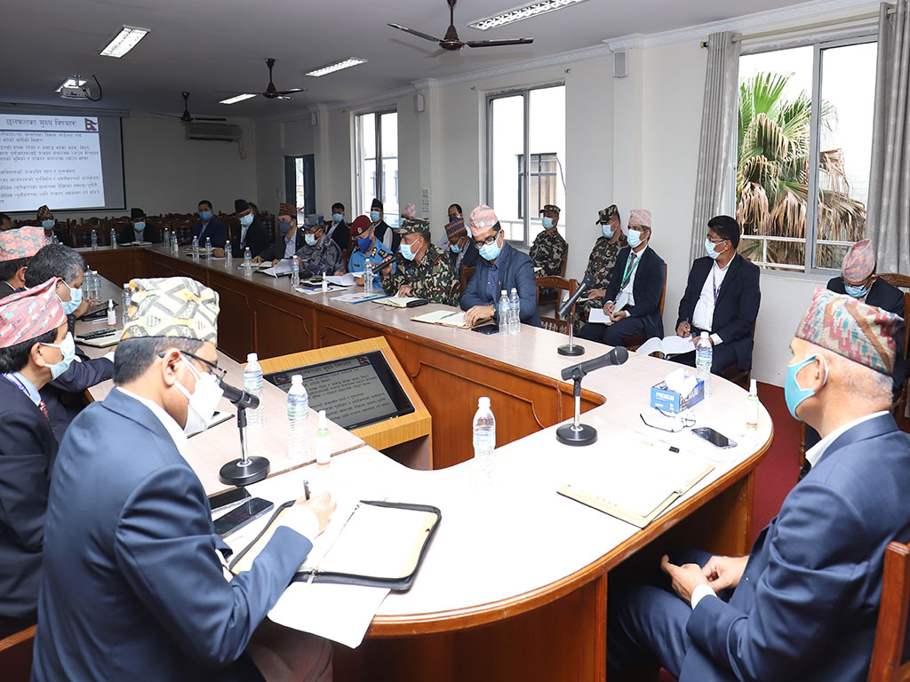 विपद व्यपस्थापन न्यूनीकरणका लागि पूर्व तयारी गर्न उपप्रधान तथा गृहमन्त्री पौडेलको निर्देशन